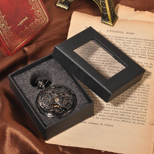 The Mechanical Black Pocket Watch